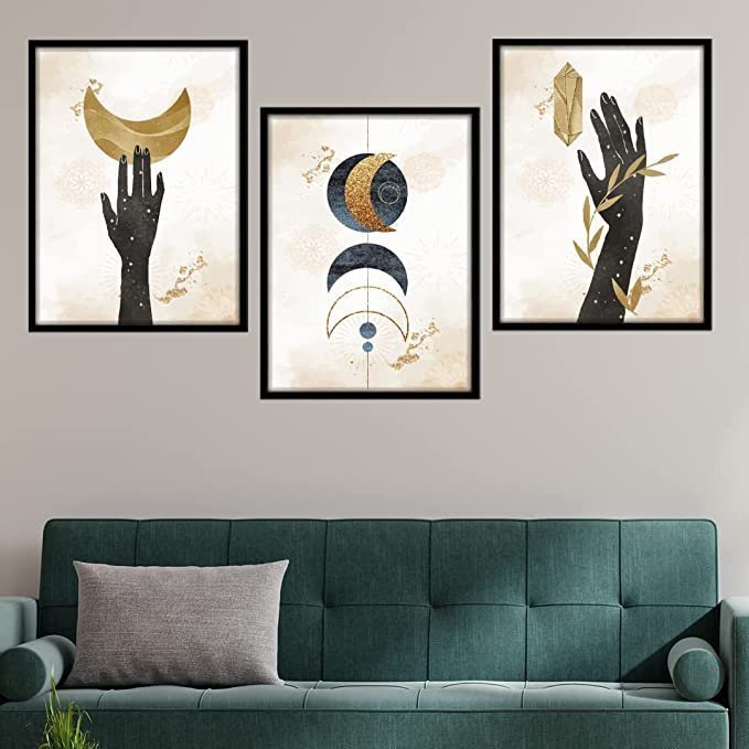 NoWorries Wal Paintings & Hangings for home decor – Paintings/Framed posters for living room bedroom (Theme – Abstract) (Wall Decor) (14 x 11 inches)