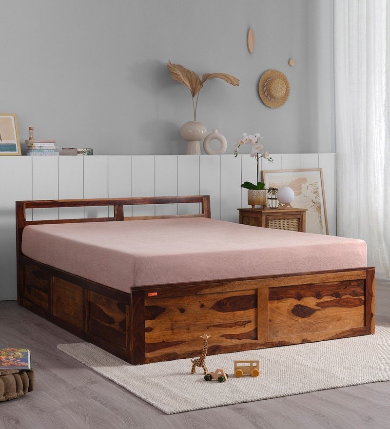 Bed VS King Size bed In Provencial Teak Finish